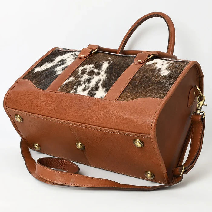 Hand Tooled Cowhide Leather Duffle
