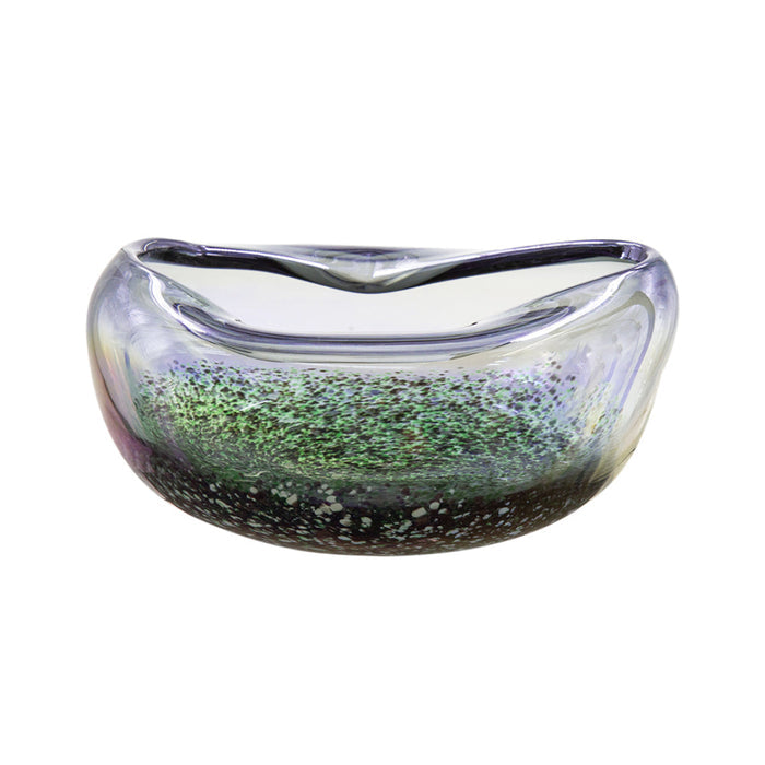 Handmade Glass Bowl in blue and green glass from A and B Home