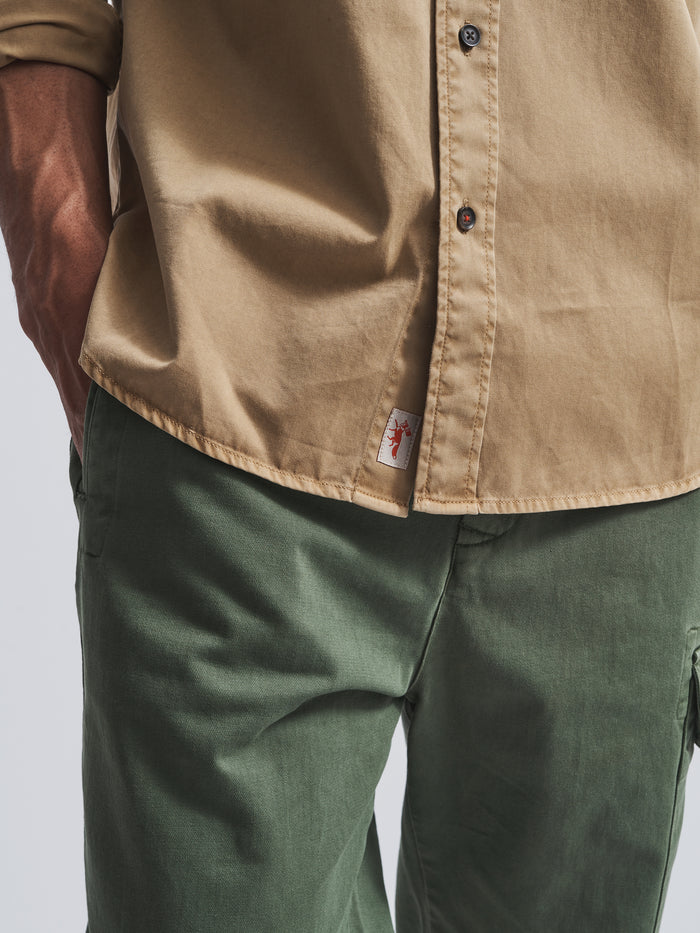 Aubin Sand Hessle Shirt | Oxford Shirt