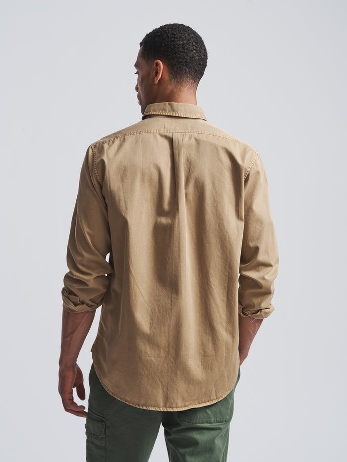 Aubin Sand Hessle Shirt | Oxford Shirt