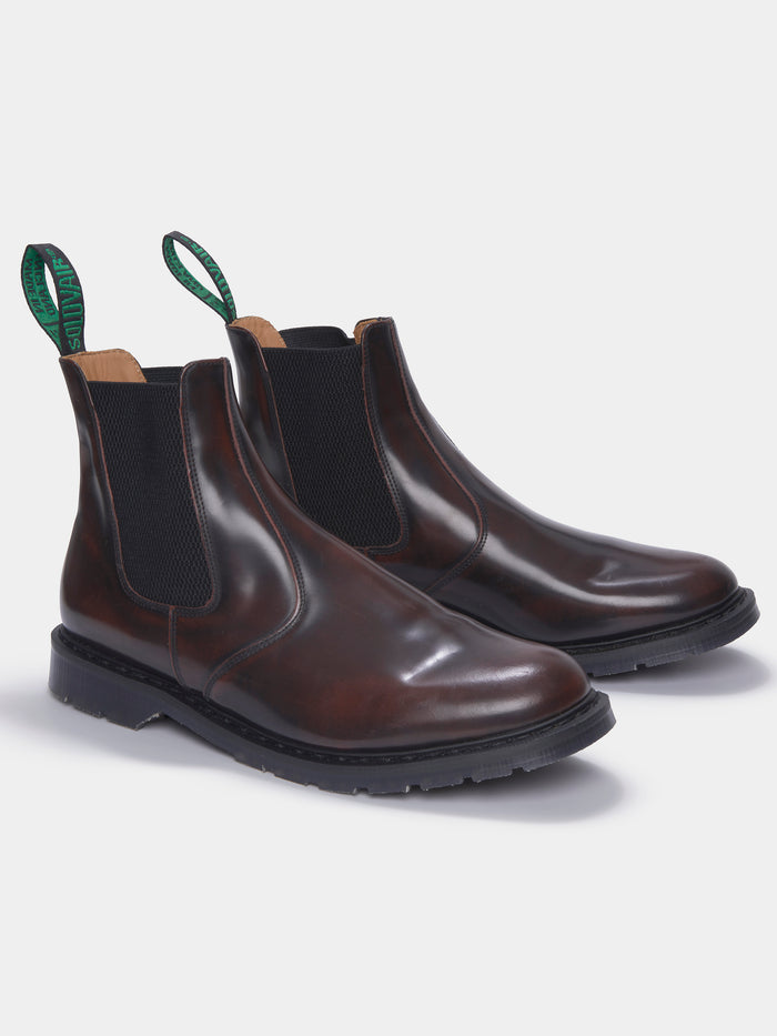 Aubin Burgundy Hi Shine Dealer Boot | Footwear