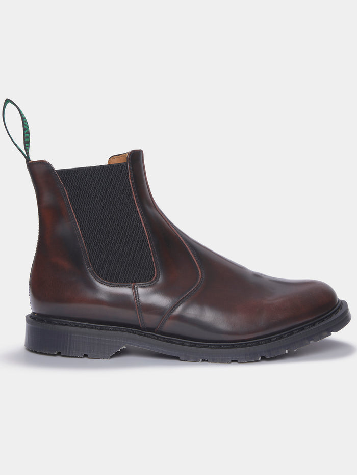Aubin Burgundy Hi Shine Dealer Boot | Footwear