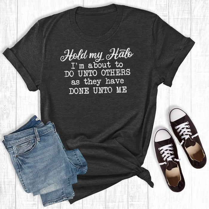 Hold My Halo Black Tee