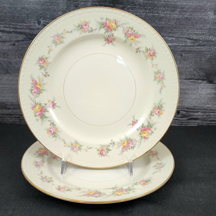 Homer Laughlin Countess Luncheon Plate 9" Set of 2 Georgian Eggshell F49N5