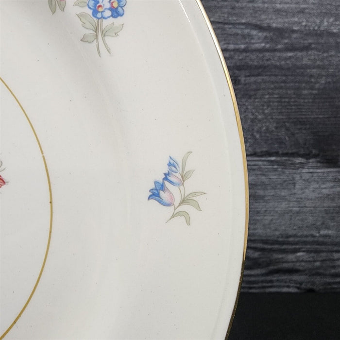 Homer Laughlin Dresden Saucer Set of 4 Eggshell Nautilus Floral 6â€ USA