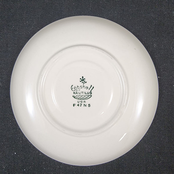 Homer Laughlin Dresden Saucer Set of 4 Eggshell Nautilus Floral 6â€ USA