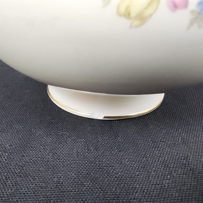 Homer Laughlin Dresden Sugar Bowl No Lid Eggshell Nautilus Floral USA