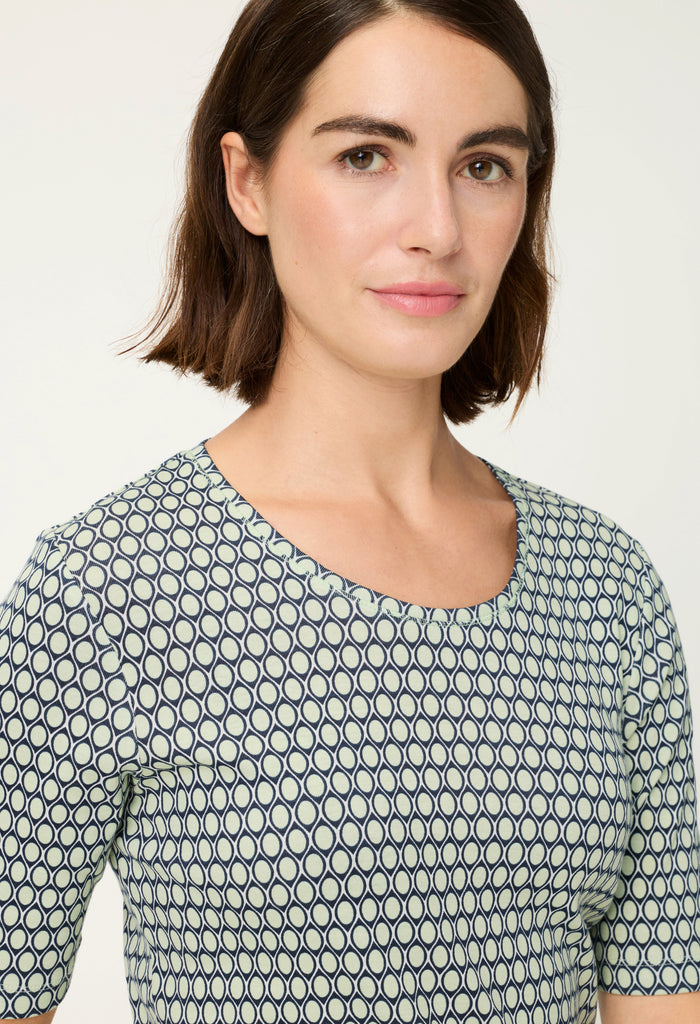 Honeycomb Print T-Shirt