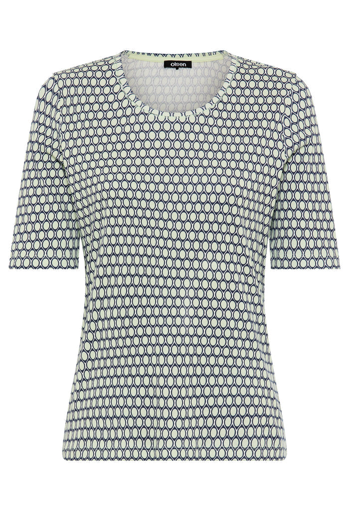 Honeycomb Print T-Shirt