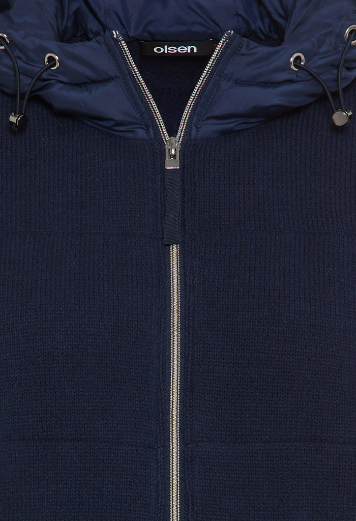 Hooded Knit Cardigan