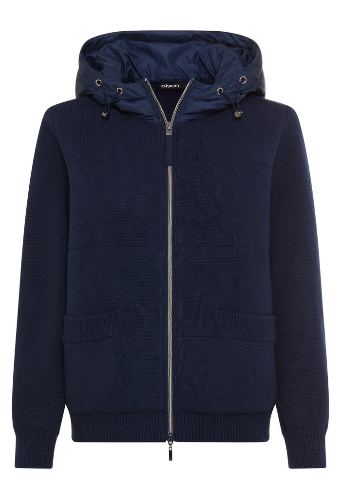 Hooded Knit Cardigan