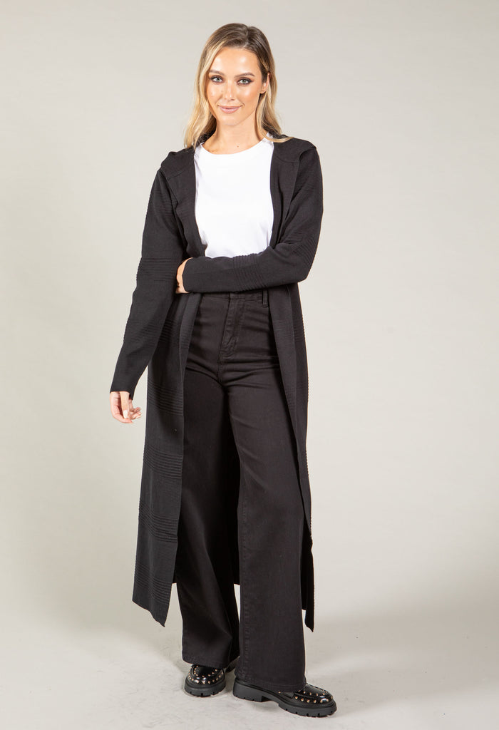 Hooded Longline Cardigan