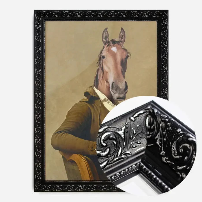 21x30cm | 8¼ x 11¾in / Black Ornate Frame