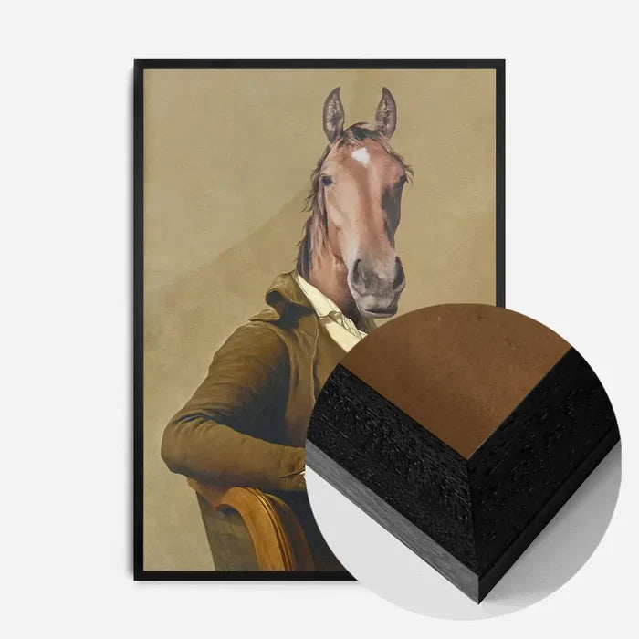 21x30cm | 8¼ x 11¾in / Black Wood Frame