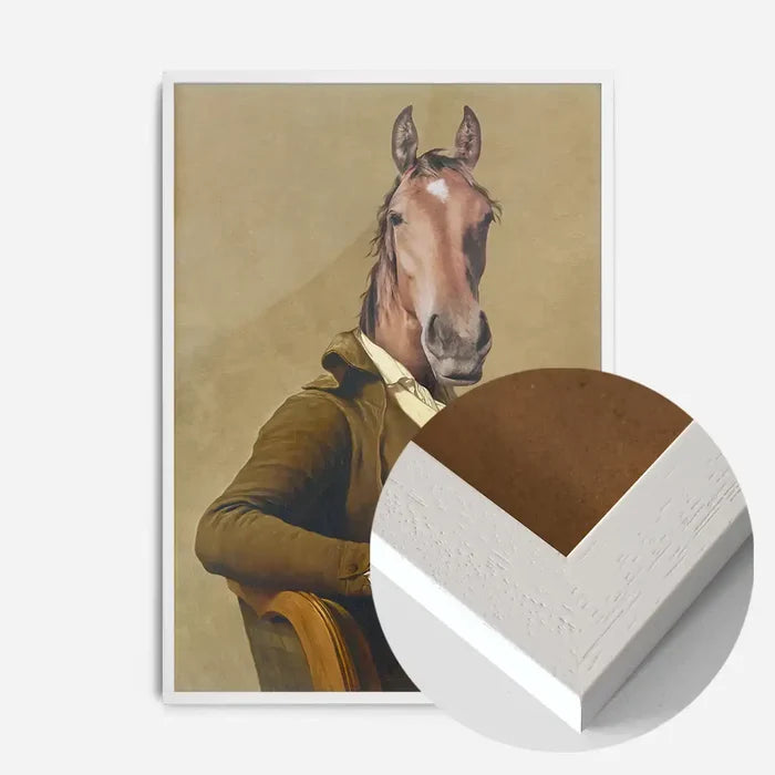 21x30cm | 8¼ x 11¾in / White Wood Frame