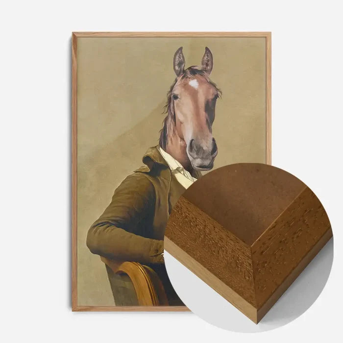21x30cm | 8¼ x 11¾in / Oak Wood Frame
