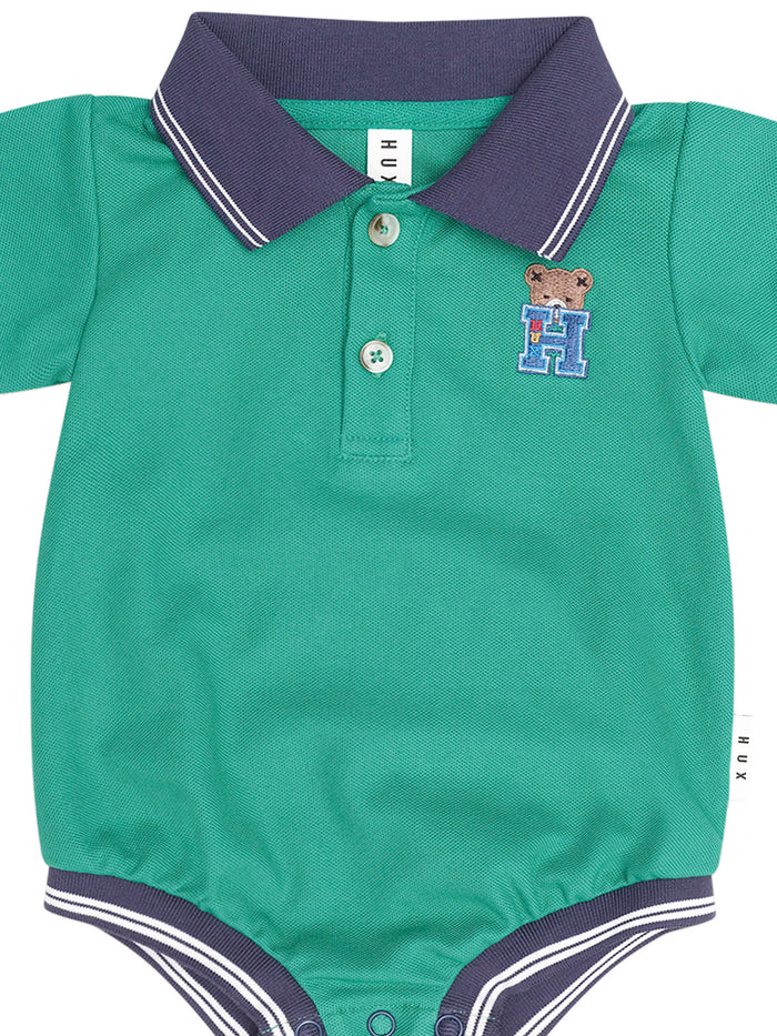 Hux Collegiate Pique Polo Romper