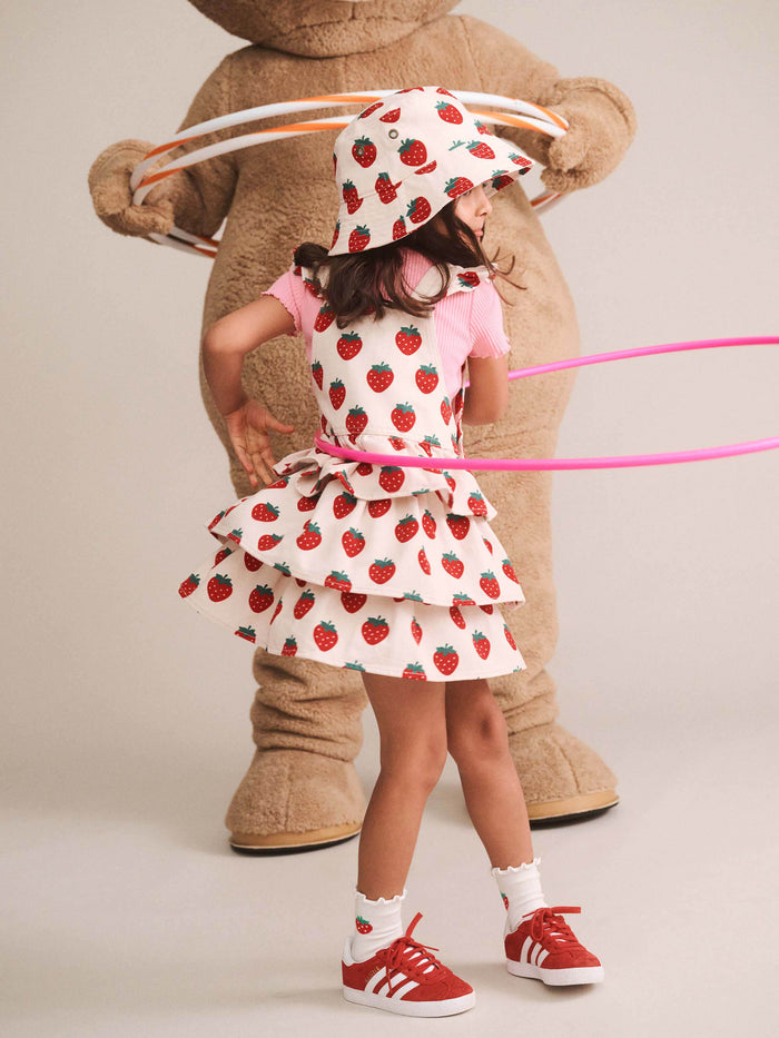 Hux Strawberry Tiered Pinafore
