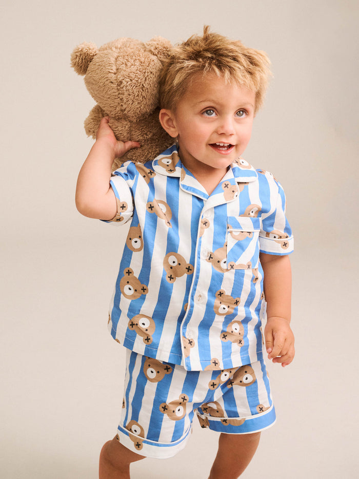 Huxbear Stripe Pjs - Blue