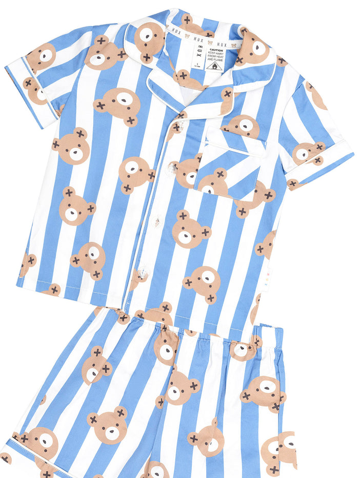 Huxbear Stripe Pjs - Blue