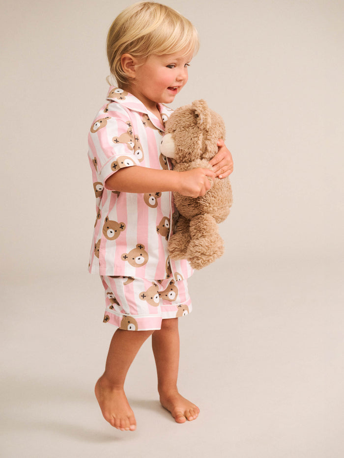 Huxbear Stripe Pjs - Pink
