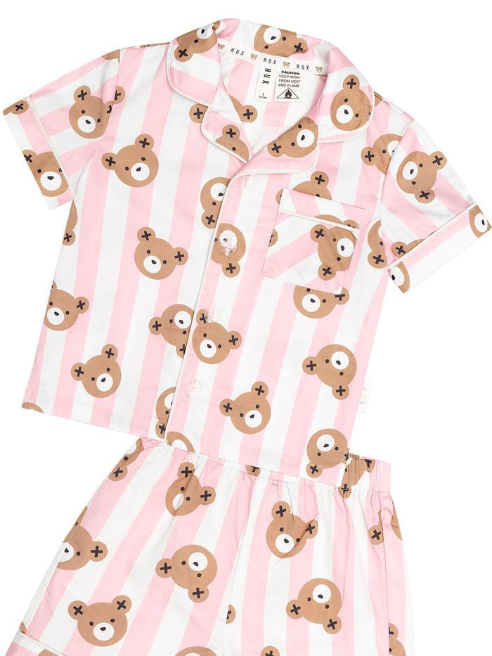Huxbear Stripe Pjs - Pink