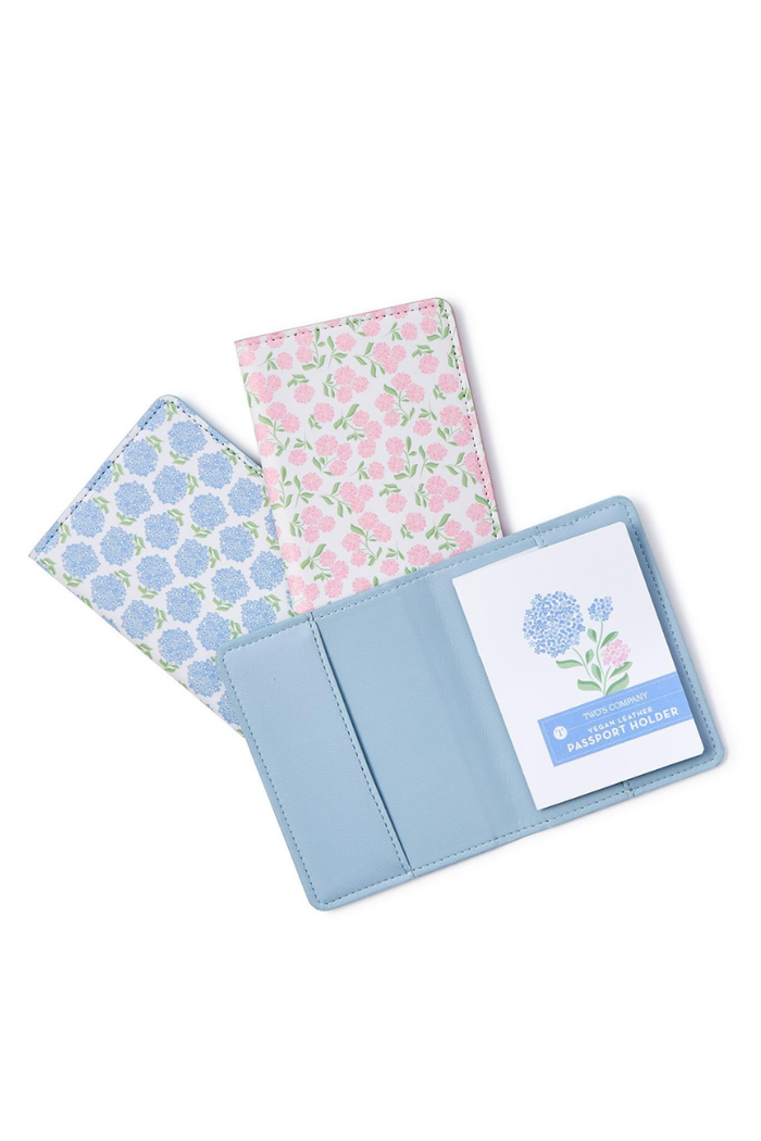 Hydrangea Passport Holder