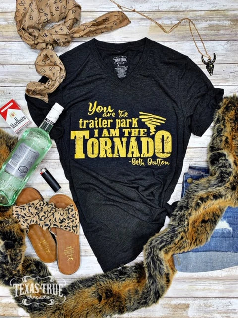 I Am The Tornado Tee With Gold Ink - Yellowstone TV Show Tee