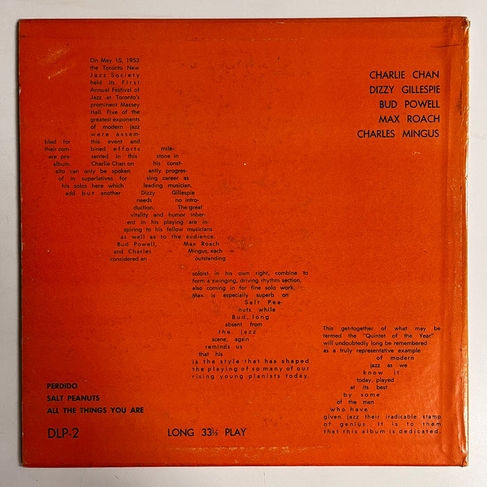 Jazz At Massey Hall Volume One (10")