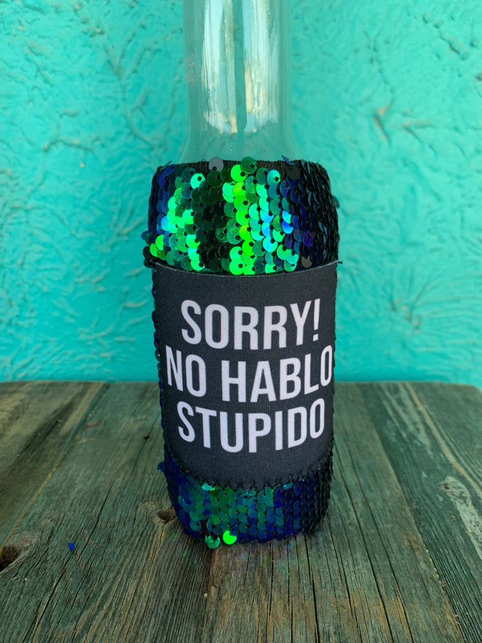 Sequin Tall Can/Bottle Koozie -assorted