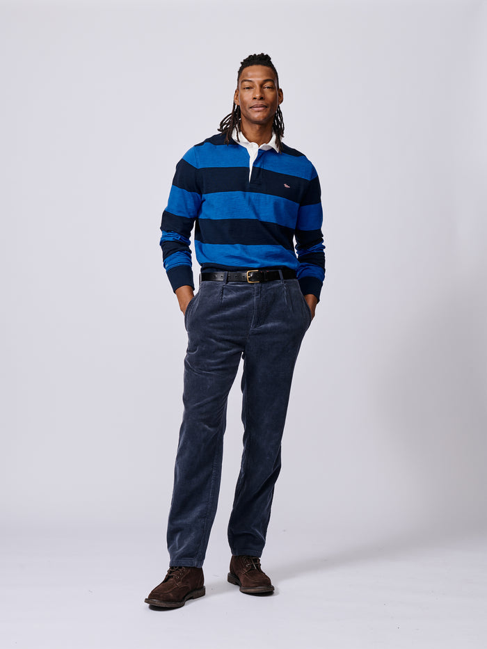 Aubin Navy/Cobalt Irnham Rugby Shirt | Rugby Shirts