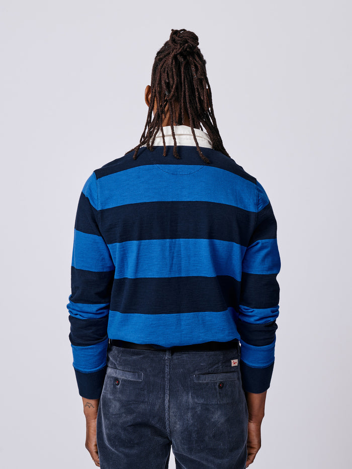 Aubin Navy/Cobalt Irnham Rugby Shirt | Rugby Shirts