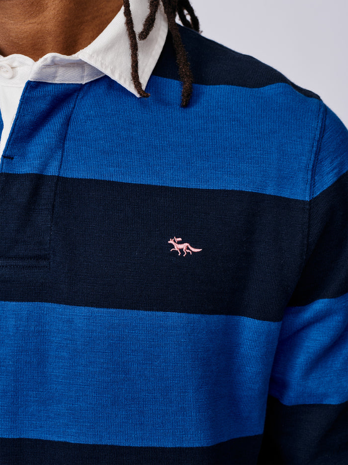 Aubin Navy/Cobalt Irnham Rugby Shirt | Rugby Shirts