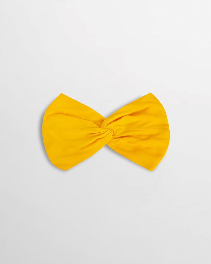Isa Headband in Bamboo Crepe - Saffron