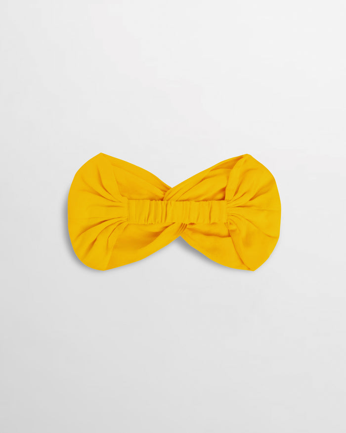 Isa Headband in Bamboo Crepe - Saffron