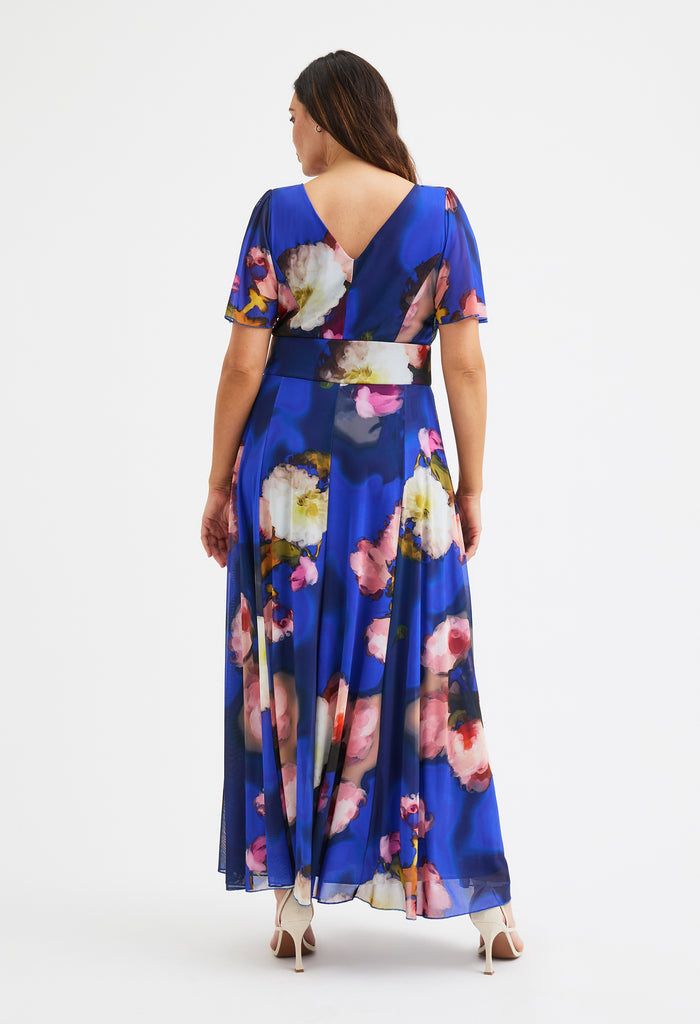 Isabelle Curve+ Float Sleeve Maxi Dress
