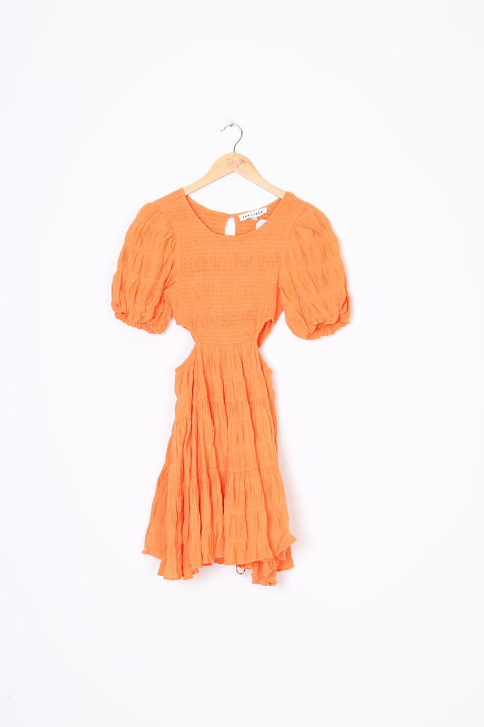 Ivy + Jack Womens Orange Dress Size 6