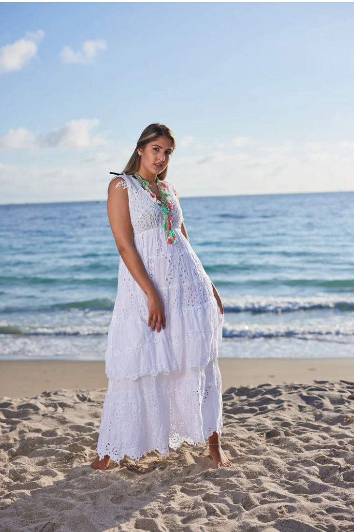 J-024 Beautiful Long White Dress