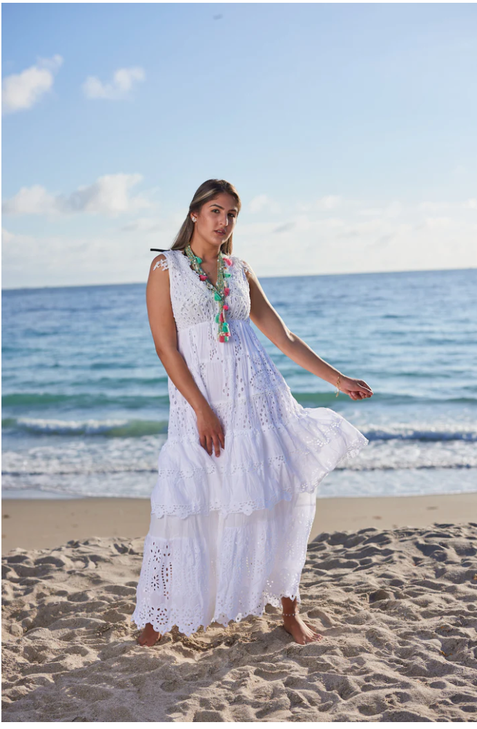 J-024 Beautiful Long White Dress