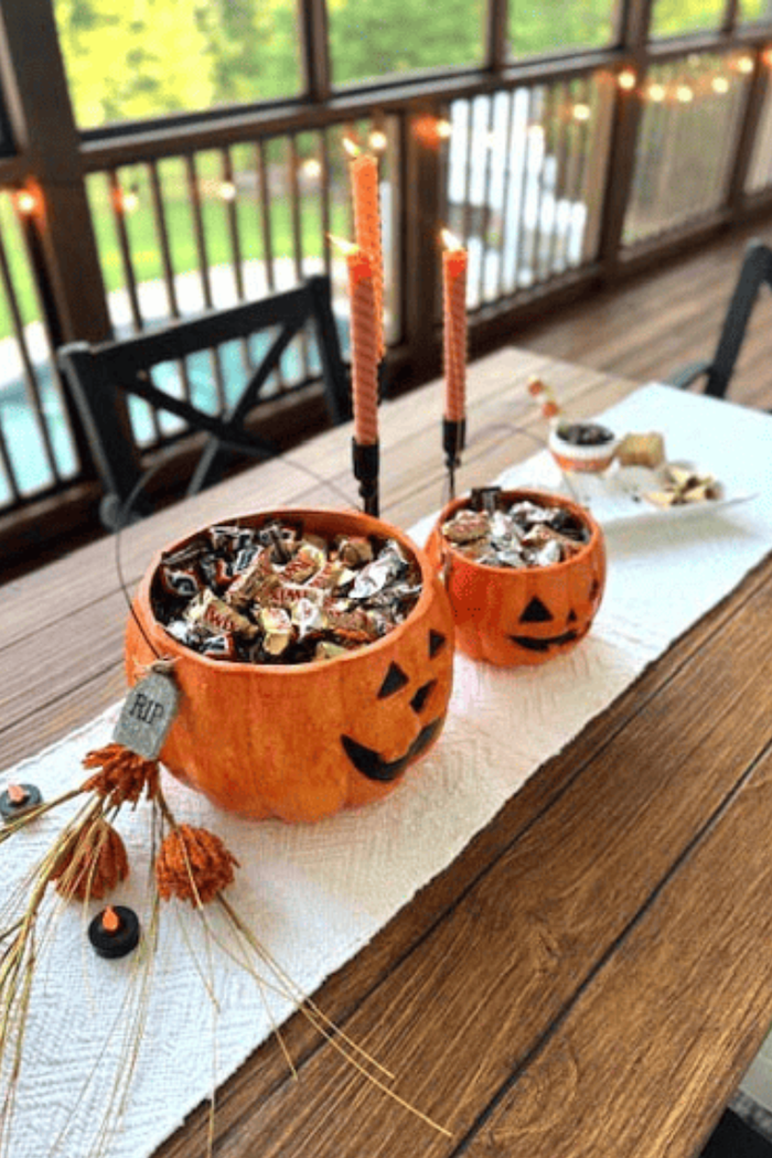 Jack O' Lantern Buckets