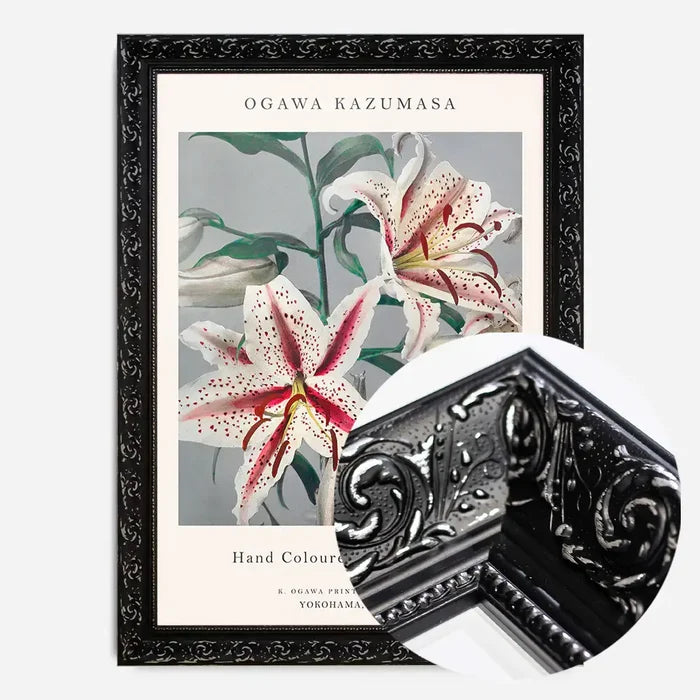 21x30cm | 8¼ x 11¾in / Black Ornate Frame