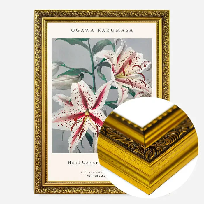 21x30cm | 8¼ x 11¾in / Gold Ornate Frame
