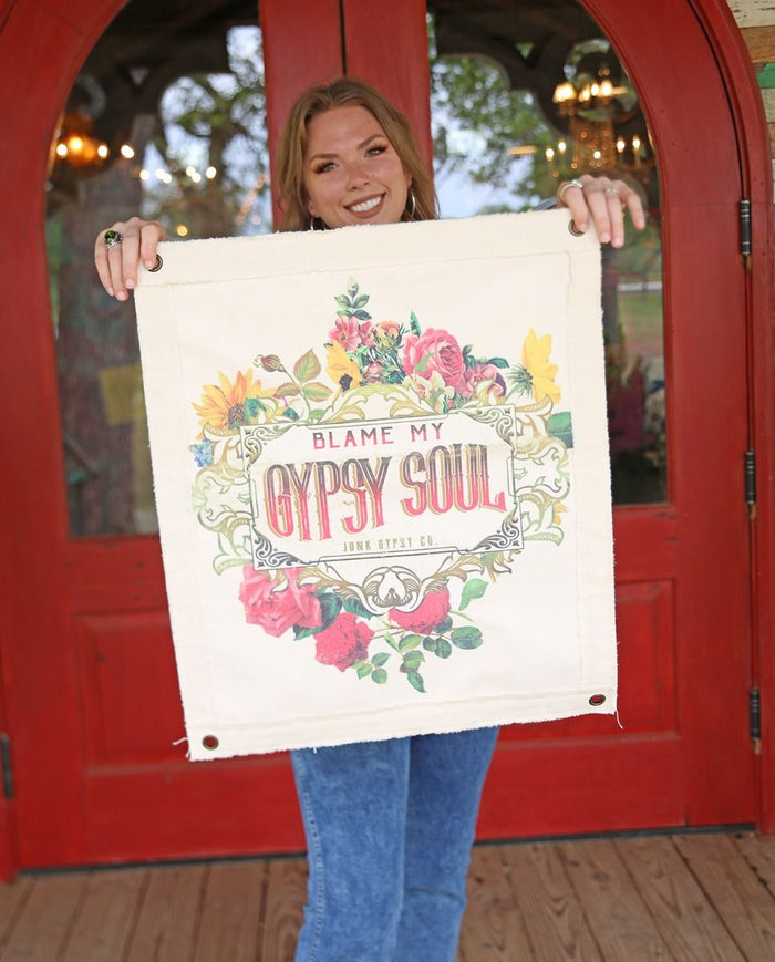 Junk Gypsy Canvas Wall Hanging- 4 styles