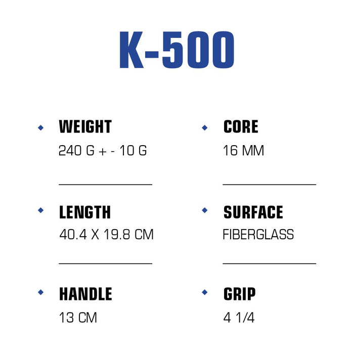 K-500 Pickleball Paddle - Blue