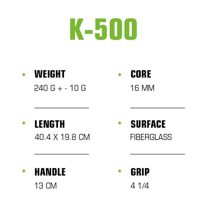 K-500 Pickleball Paddle - Green