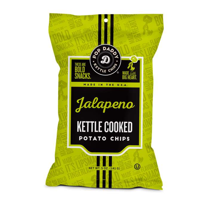 Kettle Cooked Potato Chips- 5oz- Jalapeno