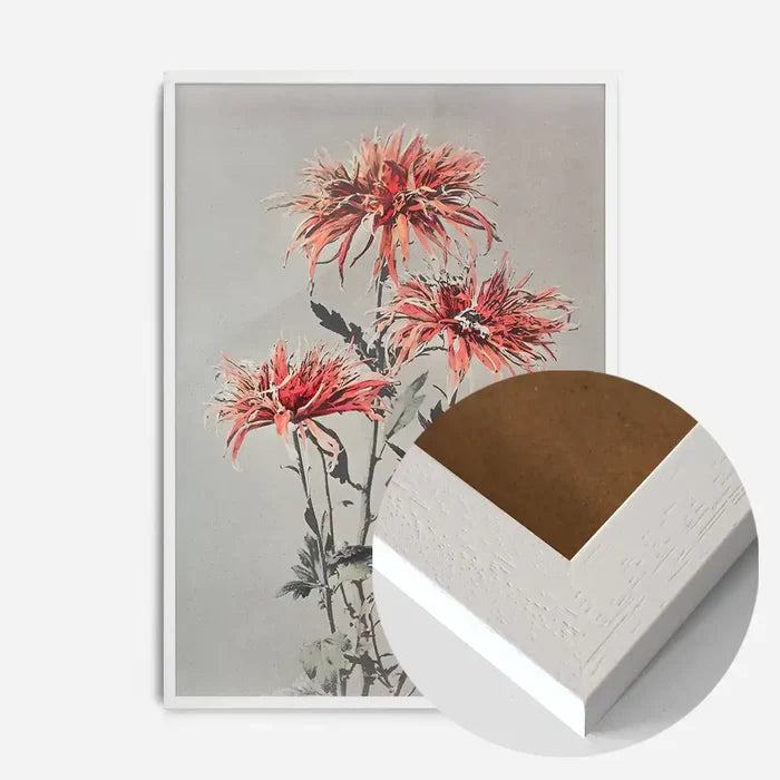 21x30cm | 8¼ x 11¾in / White Wood Frame