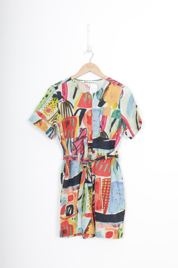 Kindah Khalidy x Gorman Womens Multi Playsuit Size UK 8