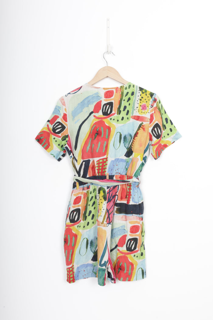 Kindah Khalidy x Gorman Womens Multi Playsuit Size UK 8