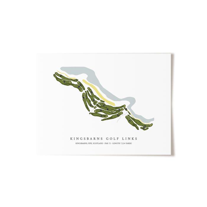 Kingsbarns Golf Links | Golf Course Print | Unframed
